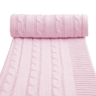 Dětská pletená deka spring, pink / růžová Dětská pletená deka spring, pink / růžová