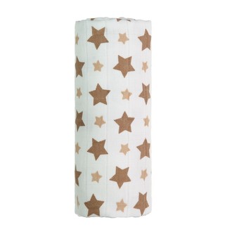 BIO Bambusová osuška, beige stars / béžové hvězdičky
