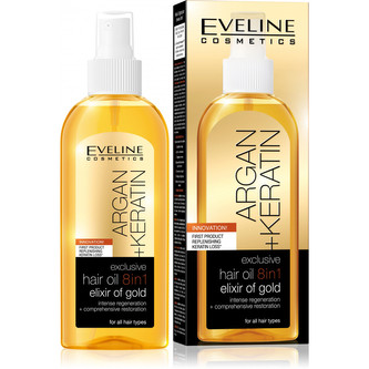 E. Argan + Keratin exclusive hair oil 8 v 1 elixir of gold 150 ml