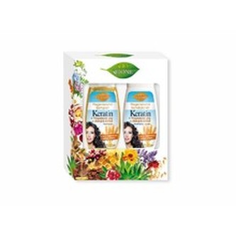 Bione Cosmetics Dárková sada vlasové péče Keratin + Klíčkový olej woman