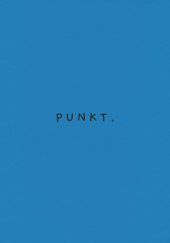 Punkt - Blaue Ausgabe