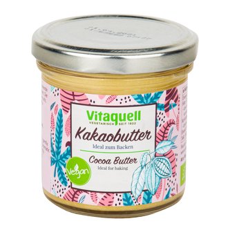 Máslo kakaové 120 g BIO   VITAQUELL