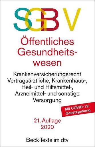SGB V Recht des öffentlichen Gesundheitswesens