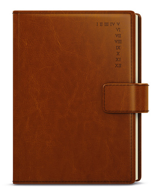 týdenní A5 diář manager hnědá