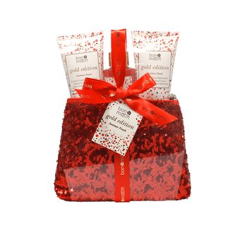 Bon Matin koupelový set v toaletní kabelce Summer Peach