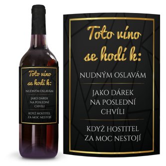 Ahome Víno K nudným oslavám 0,75l