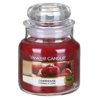 Svíčka ve skleněné dóze Yankee Candle, Moštárna, 104 g