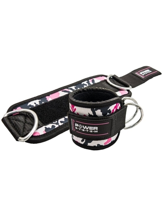 Power System - Kotníkový adaptér Ankle straps Camo 3470 - pink