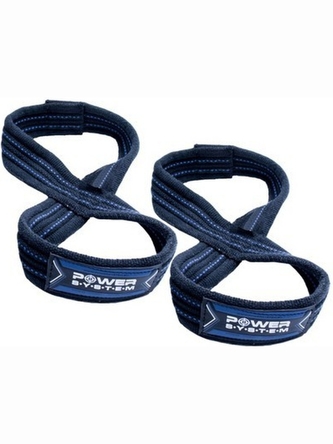 Power System - Lifting straps figure 8 trhačky 3405 - black-red černo červené