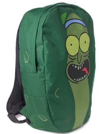 Batoh Rick & Morty: Pickle Rick (27 x 47 x 10 cm|objem 12,7 litrů) zelený polyester Batoh Rick & Morty: Pickle Rick (27 x 47 x 10 cm|objem 12,7 litrů) zelený polyester
