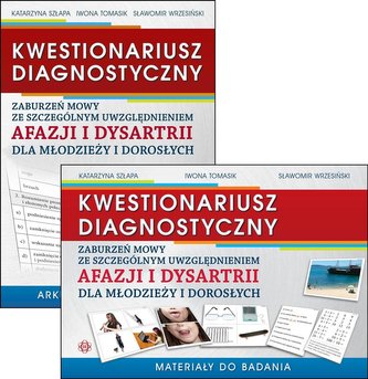 Kwestionariusz diagnostyczny zaburzeń mowy ze szczególnym uwzględnieniem afazji i dysartrii dla młodziezy i dorosłych Kwestionariusz diagnostyczny zaburzeń mowy ze szczególnym uwzględnieniem afazji i dysartrii dla młodziezy i dorosłych
