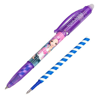 Gelové pero Top Model ASST, Christy, gumovací, fialová