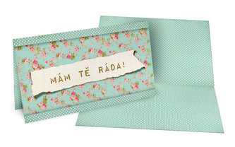 Přání A - Mám tě ráda /8,5x15cm