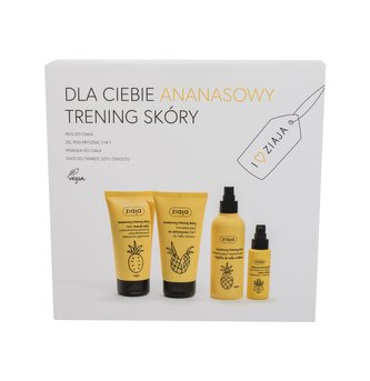 Ziaja Pineapple tělový sprej Pineapple 200 ml + tělová pěna Pineapple 160 ml + sprchový gel Pineapple 160 ml + kofeinové sérum Pineapple 50 ml