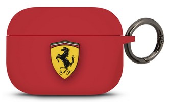 Ferrari silikonový kryt pro Airpods Pro, Red