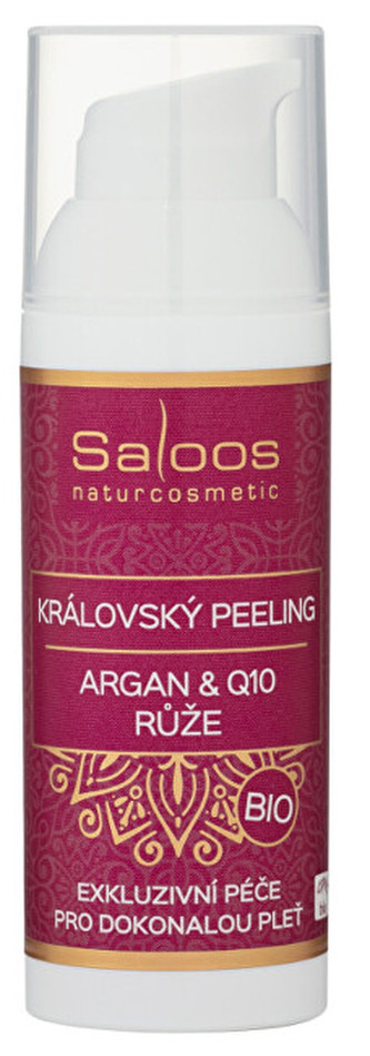 Saloos BIO Královský peeling Argan & Q10 - Růže 50 ml