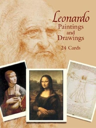 Leonardo Paintings and Drawings: 24 Cards