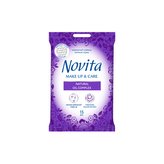 NOVITA ubrousky vlhčené na make-up s přírodními oleji 15 ks