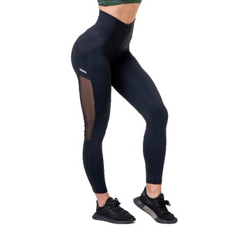 Dámské legíny Mesh High Waist Old Rose - NEBBIA - Velikost XS