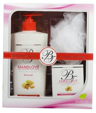 body tip Dárková kazeta Mandlový olej - tělové mléko, pleťový krém