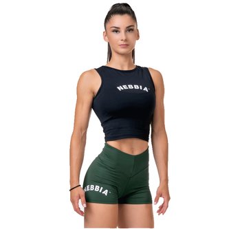 Dámské tílko Fit & Sporty Black - NEBBIA - Velikost XS