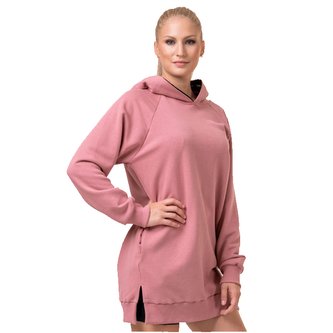 Dámská mikina Everyday Hero Long Old Rose - NEBBIA - Velikost M
