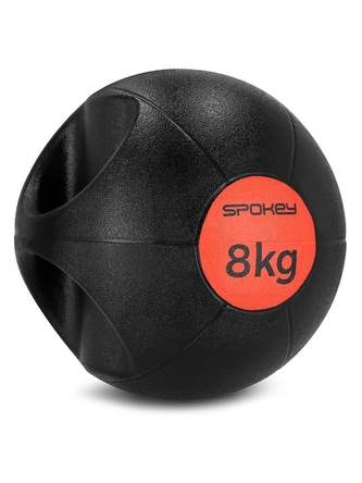 Spokey - Gripi medicinbal s úchyty 8kg