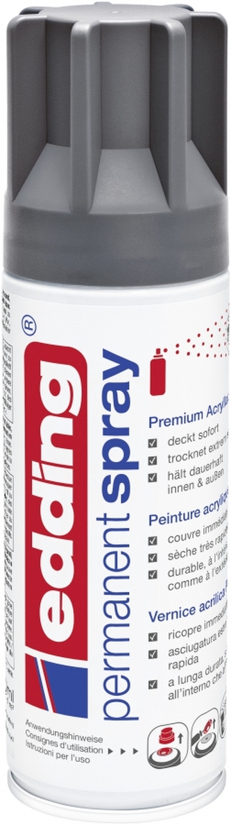 Akrylový sprej "5200", matná antracitová, 200 ml, EDDING