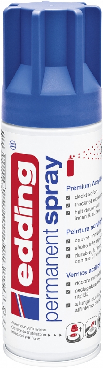 Akrylový sprej "5200", matná modrá, 200 ml, EDDING