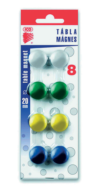 Magnety, 4 barvy, 20mm