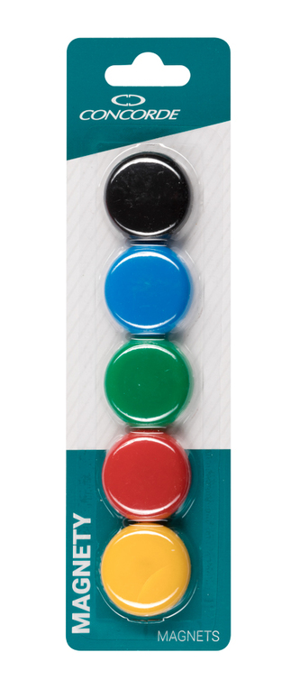 Concorde Magnety barevné 35 mm, 5 ks