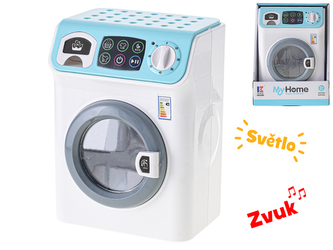 Pračka 23x16cm na baterie se světlem a zvukem v krabičce