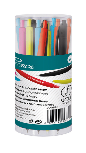 Kuličkové pero CONCORDE Drupy, asort, 1ks