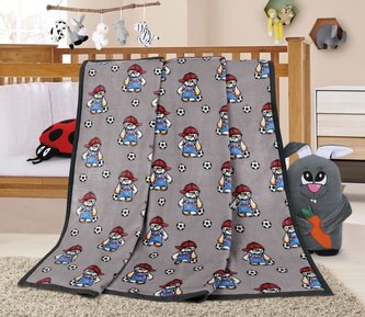 ELLA dětská přikrývka - pejsek s míčem - 100x150 cm