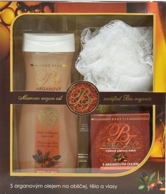 body tip Dárková kazeta Argan BIO - sprchový gel, pleťový krém