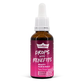Drops with Benefits Beauty Hair & Nails - GYMQUEEN - cookie těsto
