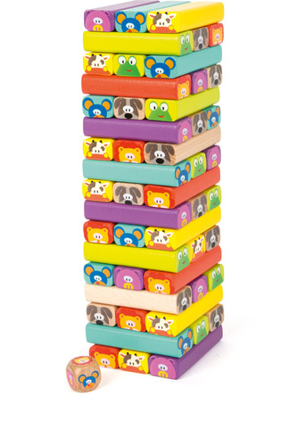 Small Foot Jenga věž Zvířátka