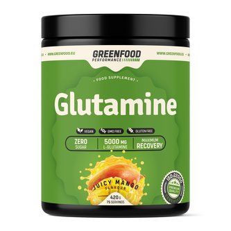 GreenFood nutrition - Performance Glutamine 420g - Mango juice