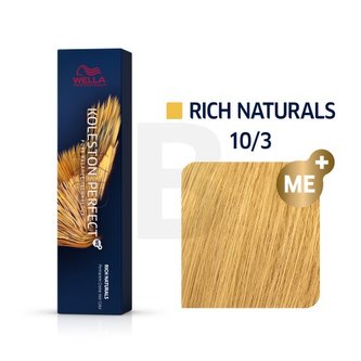 Wella Professionals Permanentní barva na vlasy Koleston Perfect ME™ Rich Naturals 60 ml Odstín 10/3 woman
