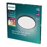 Superslim SVÍTIDLO STROPNÍ LED 36W 3600lm 2700K, černá
