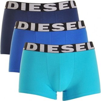 3Pack boxerky Diesel tricolore blue Velikost: M