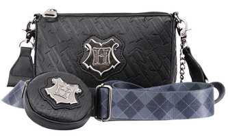 Dámská kabelka s peneženkou Harry Potter: Bradavice (20 x 13 x 5 cm|délka popruhu 140 cm|délka řetízku 47 cm)