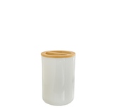 Držák na zubní kartáčky plast/bambus 7x7x10,5cm