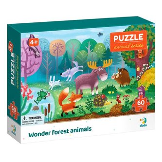Puzzle Zvířata Podivuhodná lesní zvířata 60 dílků