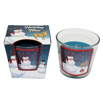 Vonná svíčka 120 g, vánoční balení, Snowman Vanilla