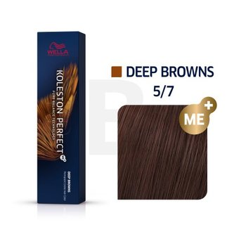 Wella Professionals Permanentní barva na vlasy Koleston Perfect ME™+ Deep Browns 60 ml Odstín 5/7 woman