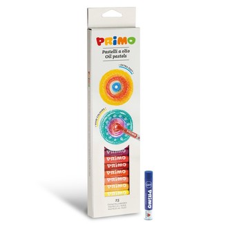 Olejové křídy PRIMO, 10 x 60mm, 25ks, papírový obal