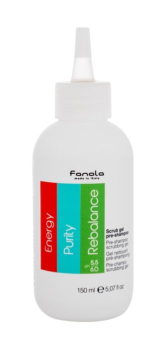 Fanola Energy Purity Rebalance Přípravek proti lupům Scrub Gel Pre-Shampoo 150 ml pro ženy