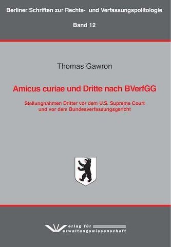 Amicus curiae und Dritte nach BVerfGG