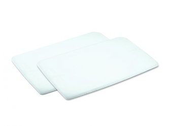 Prostěradlo do postýlky Swift 2ks White 0-6m